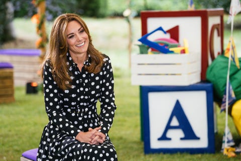 Kate Middleton Wows In Polka Dots For Tiny Happy People