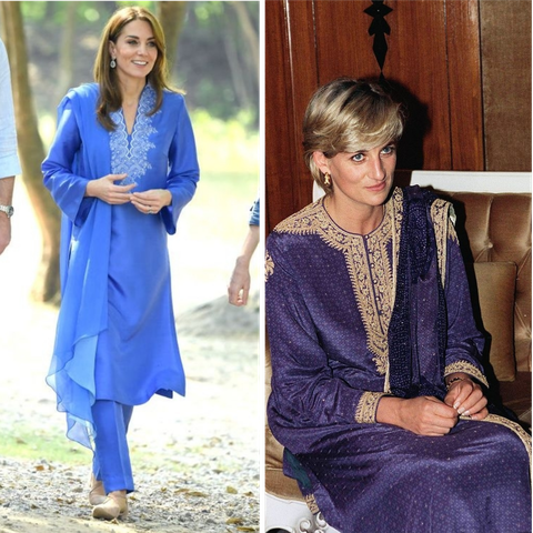 Kate Middleton And Princess Diana Style: Times Duchess Of Cambridge ...