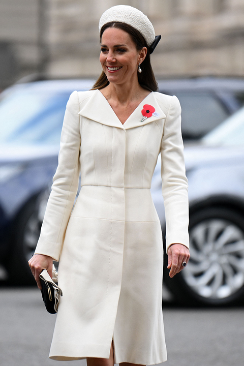 Kate Middleton wears Alexander McQueen coat dress for Anzac Day