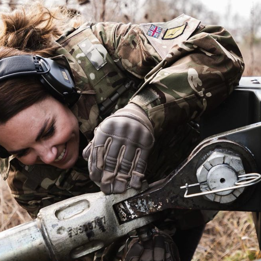Kate M9ddleton Tried Out Military Gear During Training Academy Visit