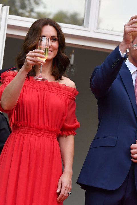 Kate Middleton Is Red-Hot In This Off-The-Shoulder Dress