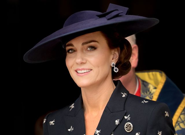 Kate Middleton In A State Print Dress