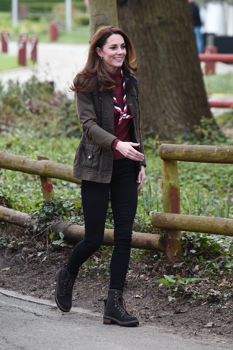 Kate Middleton Wears Skinny Jeans and Jacket for Gilwell Park Visit