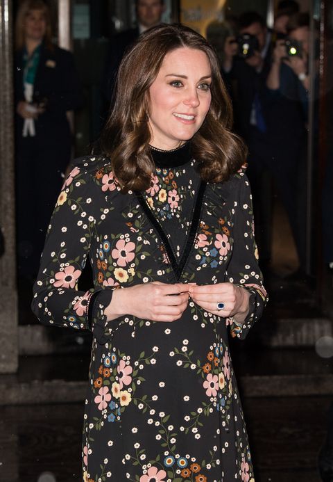 Kate Middleton braves the snow in floral dress and no coat