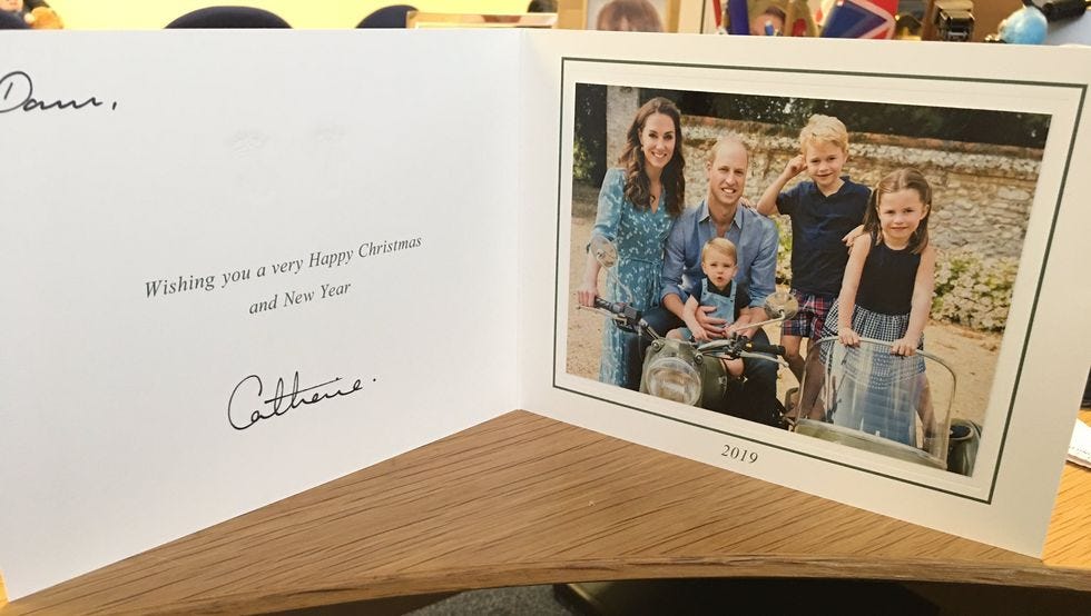 Royal family Christmas cards through the years