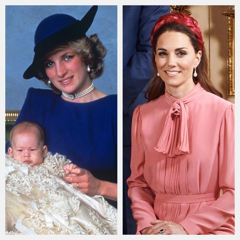 princess diana pearl earrings kate middleton prince harry archie harrison christening