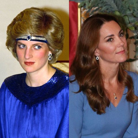 Kronisk Hollywood Lam Kate Middleton Wearing Princess Diana's Jewelry - Kate Inherited Diana's  Engagement Ring, Earrings