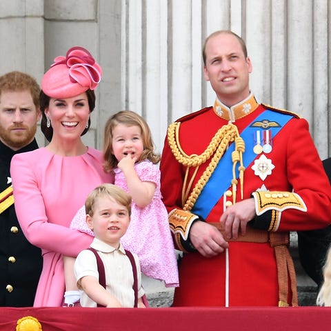 Kate Middleton met haar gezin in 2017
