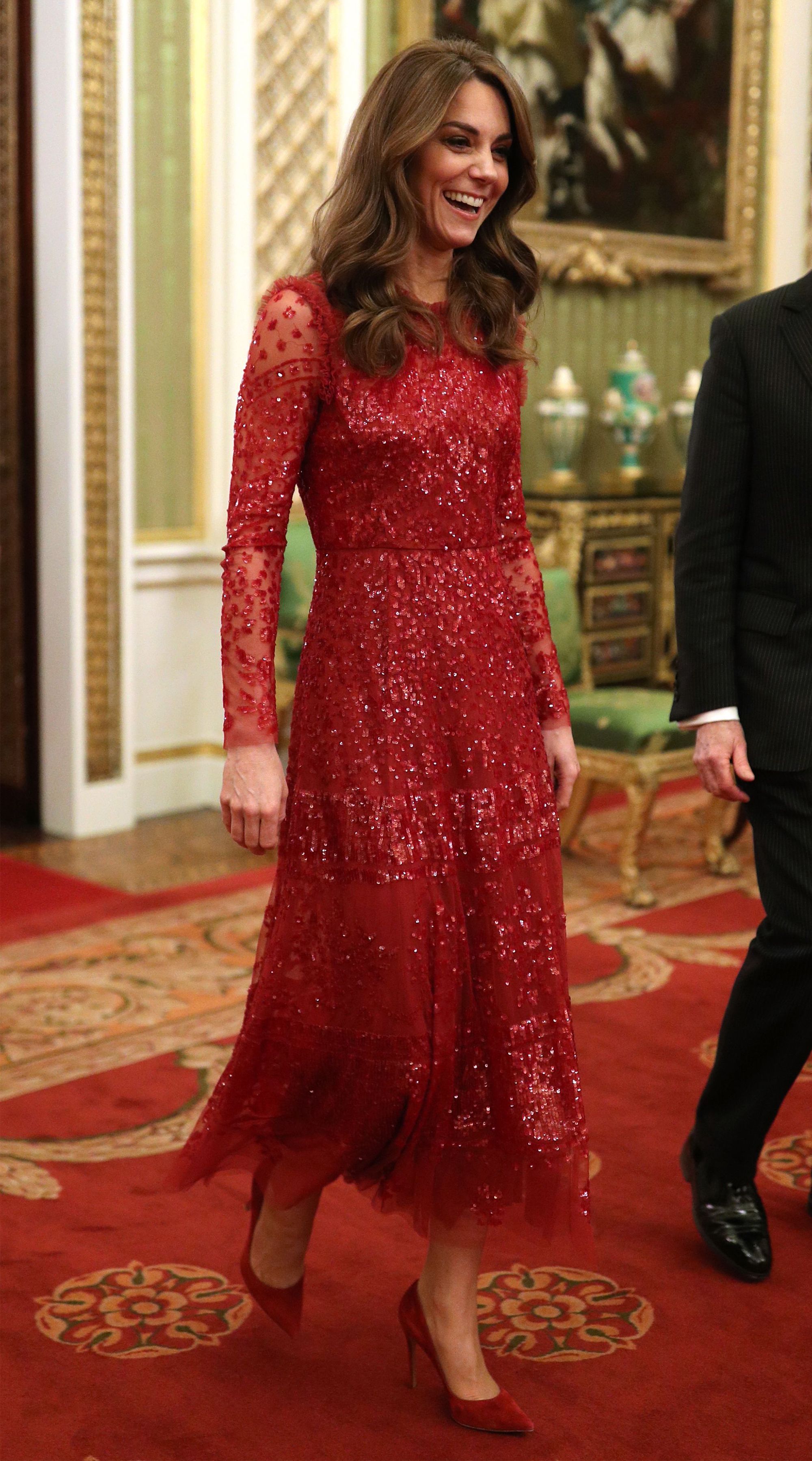Princess of Wales looks beautiful Needle & Thread sequin