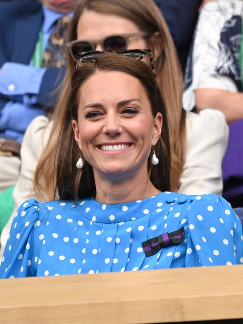 london, england   july 05 catherine, duchess of cambridge attends day 9 of the wimbledon tennis championships with prince william, duke of cambridge at all england lawn tennis and croquet club on july 05, 2022 in london, england photo by karwai tangwireimage