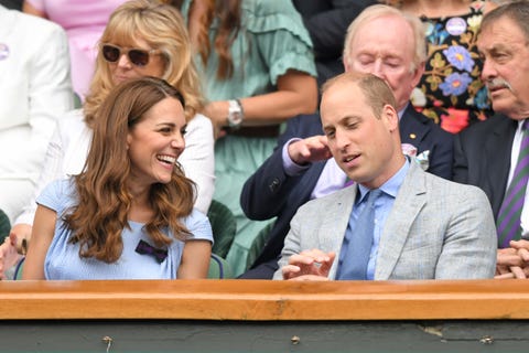 Kate Middleton's Custom Blue Emilia Wickstead Dress Wimbledon