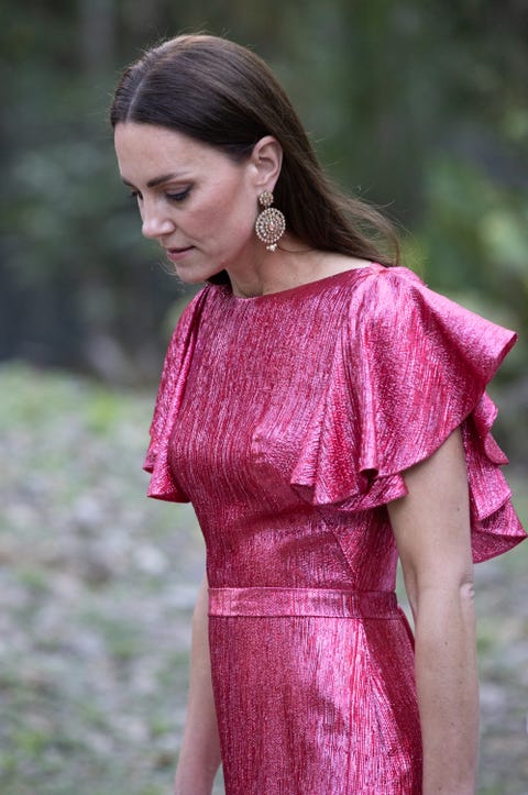 kate middleton pink sequin vampire's wife dress