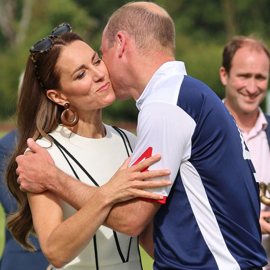 Kate Middleton and Prince William Kiss in an Extremely Rare PDA at Polo Match