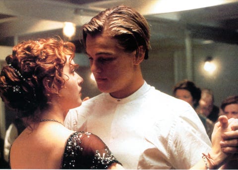 Kate Winslet And Leonardo DiCaprio In 'Titanic'