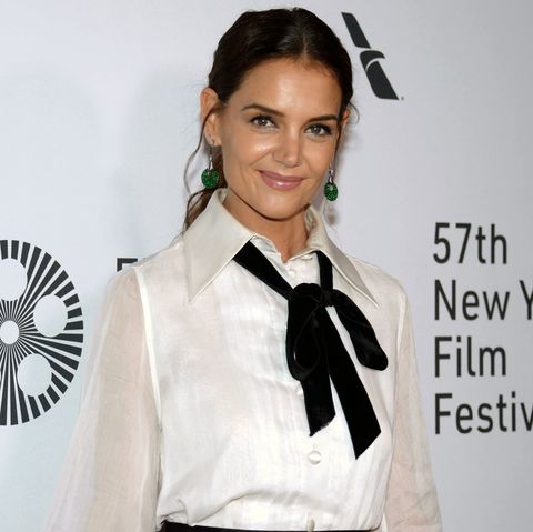 Katie Holmes Sex Porn - Katie Holmes Wears Black and White Outfit at the NY Film ...