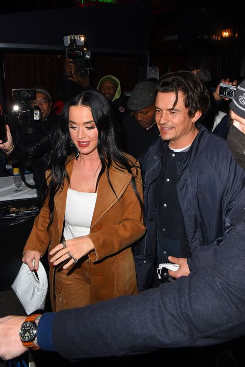 katy perry and orlando bloom in new york city on january 27, 2022