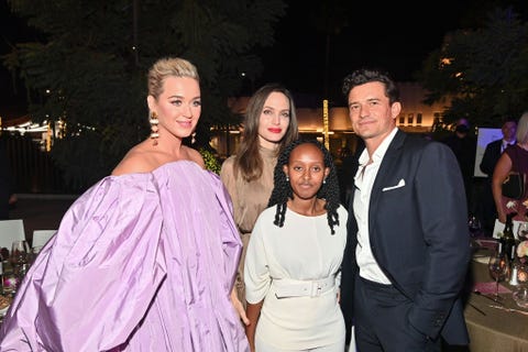 katy perry, angelina jolie, zahara jolie pitt, orlando bloom