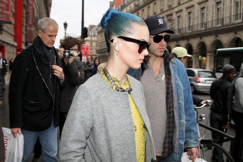 katy perry blue hair singer