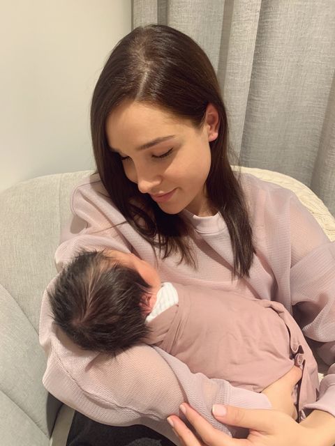 Kayla Itsines with daughter Arna Leia