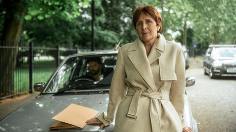 fiona shaw as carolyn martens killing eve season 4, episode 1 photo credit anika molnarbbca