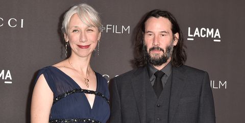 los angeles, california   november 02 alexandra grant and keanu reeves attend the 2019 lacma art  film gala  at lacma on november 02, 2019 in los angeles, california photo by david crottypatrick mcmullan via getty images