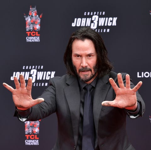 Keanu Reeves Places His Hand Prints In Cement At TCL Chinese Theatre IMAX Forecourt Keanu Reeves Places His Hand Prints In Cement At TCL Chinese Theatre IMAX Forecourt