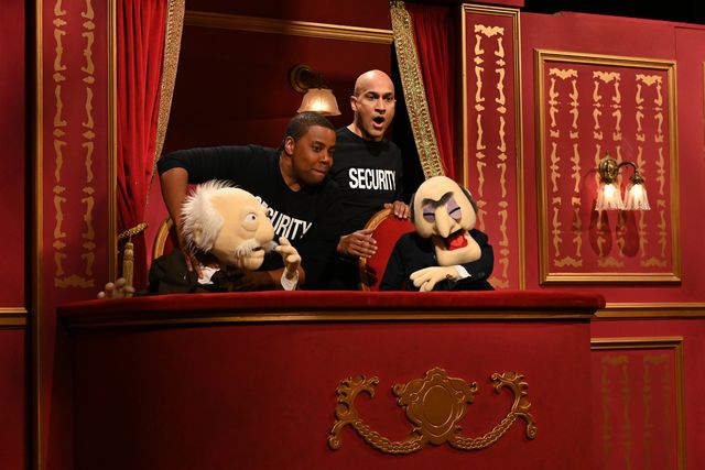 saturday night live season 46 a sketch featuring kenan thompson host kegan michael key and the muppets characters statler and waldorf