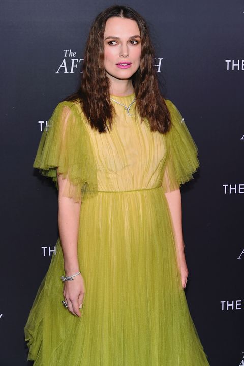 Keira Knightley turned heads in a green tulle Valentino gown last night ...