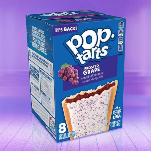 kellogg's pop tarts frosted grape pastries