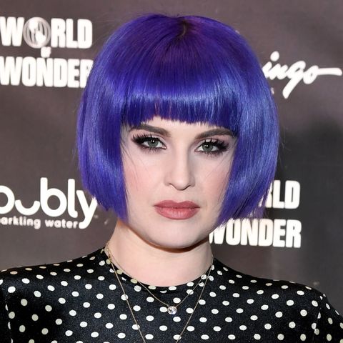 purple hair color ideas   kelly osbourne