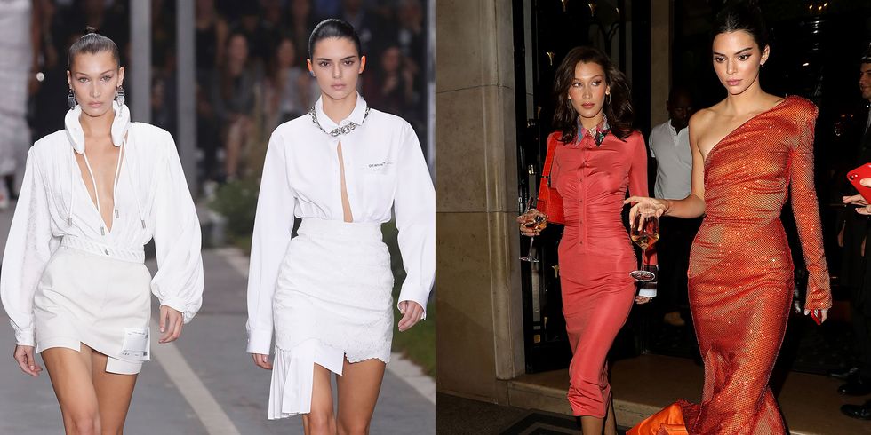 Kendall Jenner and Bella Hadid Opened Off-White's Spring/Summer 2018 ...