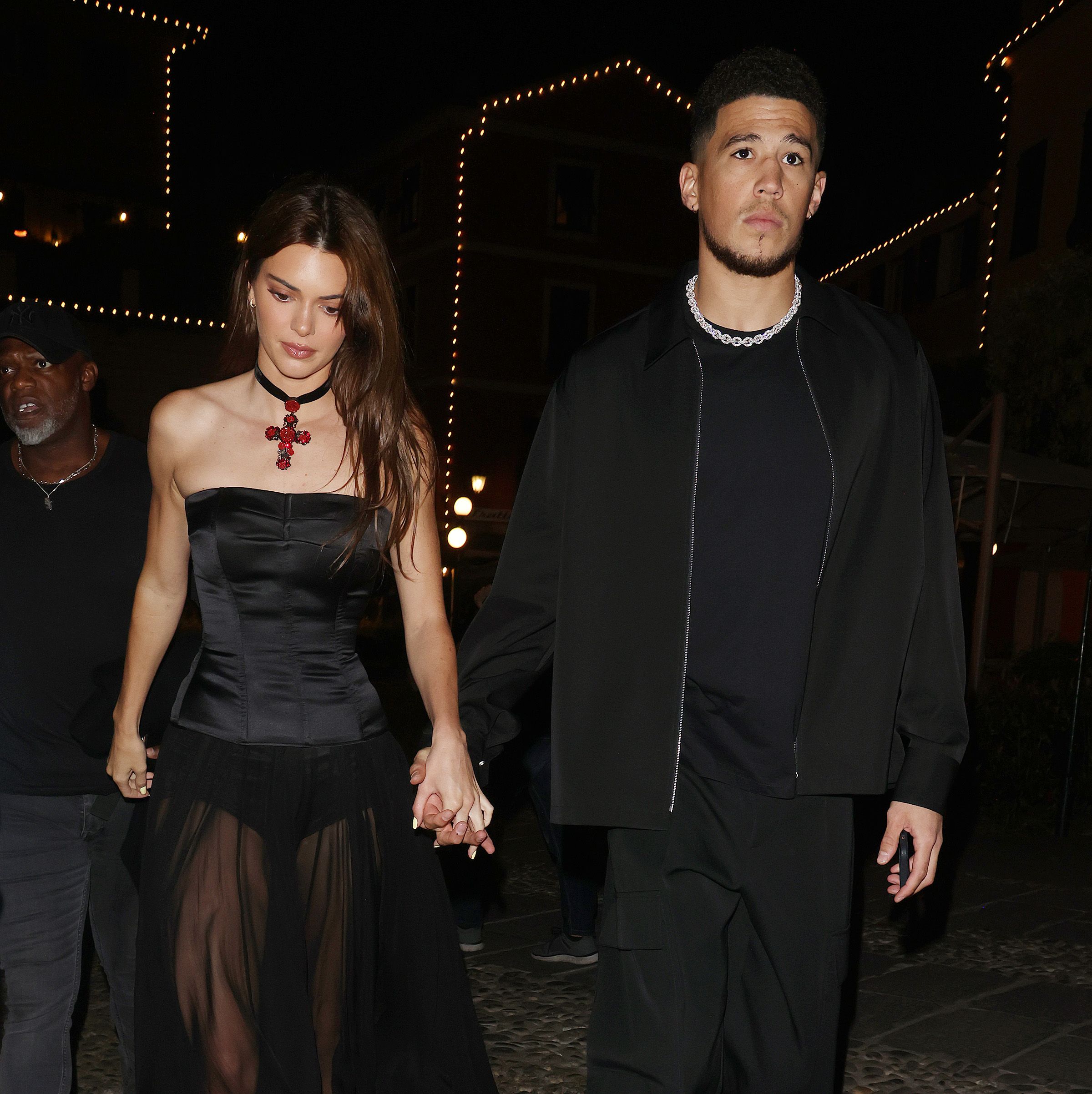 Kendall Jenner and Devin Booker Couple Dressed In Two Polar Opposite Looks During Kourtney's Wedding Weekend