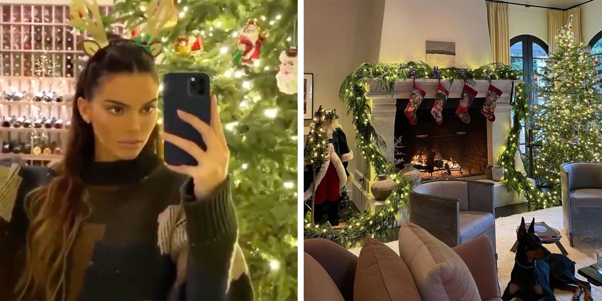 Kendall Jenner Shows Off Her 2020 Christmas Decorations