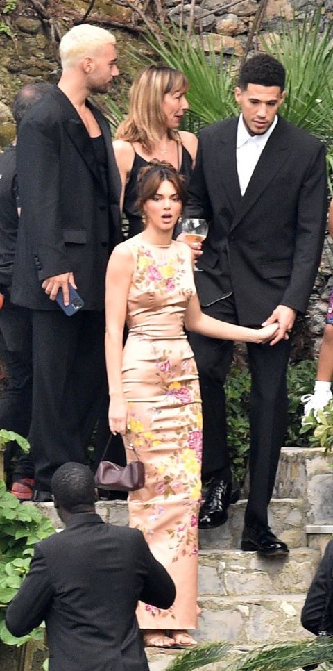 kendall jenner and devin booker at kourtney's wedding