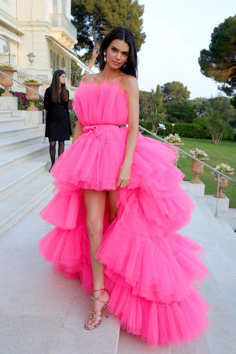 amFAR Gala: Kendall Jenner wears pink Giambattista Valli dress