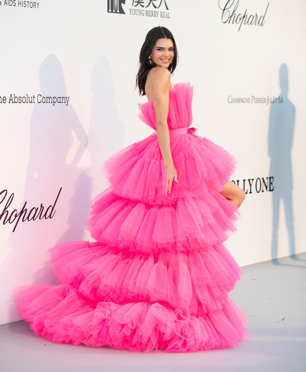 Buy > kendall jenner hot pink tulle dress > in stock
