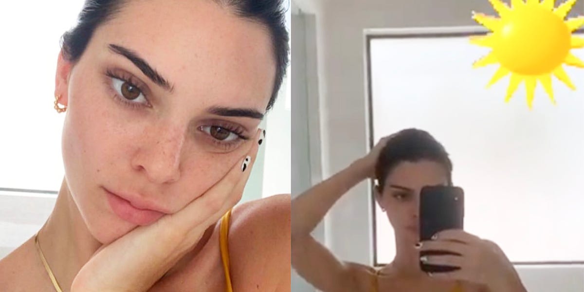 Kendall Jenner Wears a Bright Yellow, Super Revealing, Bikini on Instagram