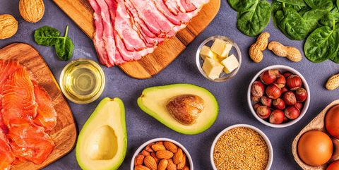 keto, ketogenic diet, low carb, healthy food background