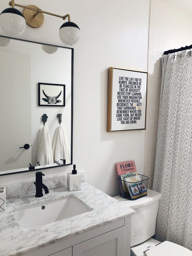 bathroom decorating ideas black and white