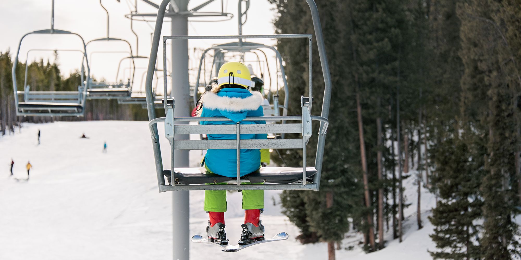 Fisher Price Little People Skiier Ski Boy Eddie & Yellow Skis New