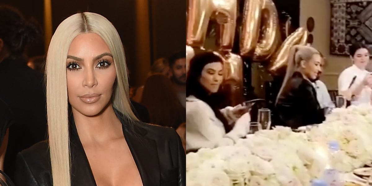 Kim Kardashian's 37th Birthday Dinner - Kim Kardashian Birthday Cake