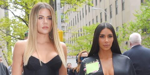 Kim Kardashian and Khloe Kardashian in New York City