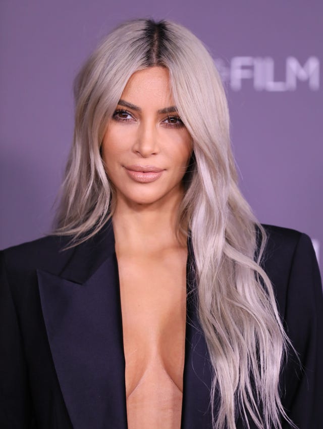 Kim Kardashian Has Platinum Blonde Hair For A Kkw Beauty Collection