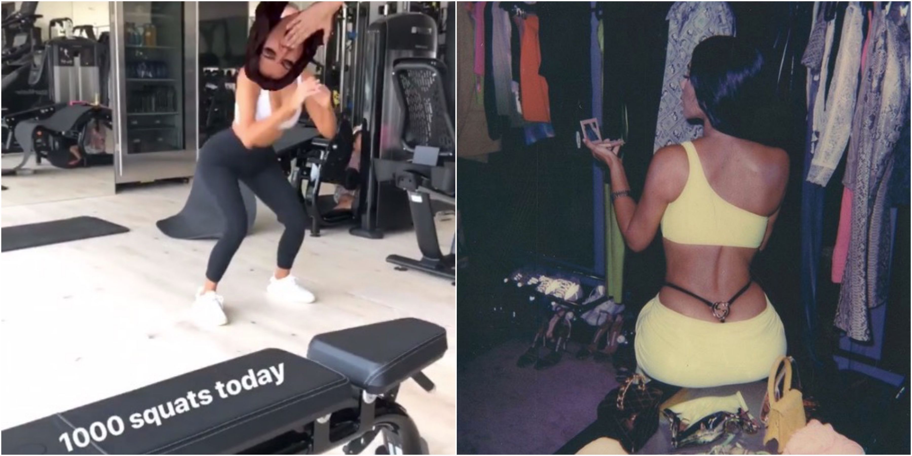 kim kardashian gym workout