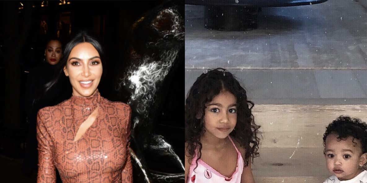 Kim Kardashian Shares Adorable Photo Of Daughters North And Chicago West On Instagram