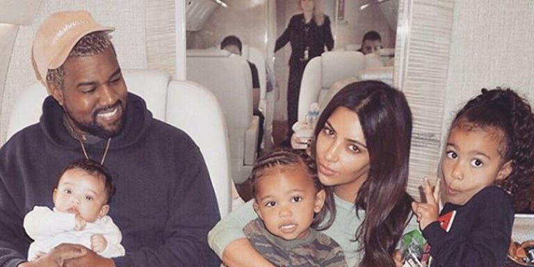 Kim Kardashian Shares Cutest Photo of Her Family & Kanye West Smiling