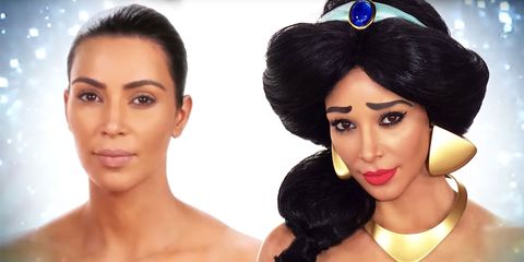 kim-kardashian-kandee-johnson-princess-jasmine-transformation