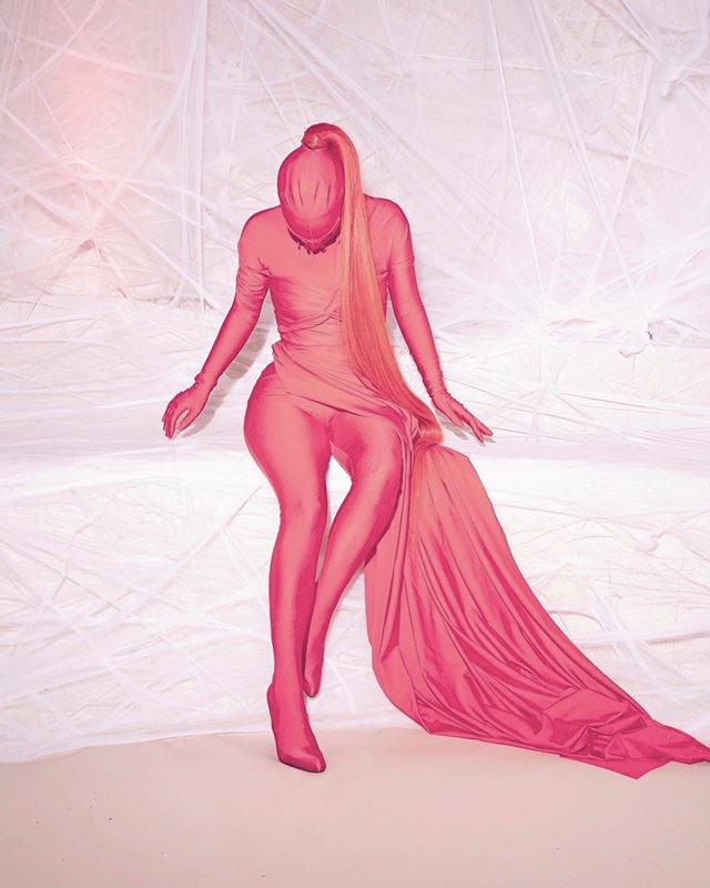 Kim Kardashian Wears Balenciaga Morph Suit For Halloween