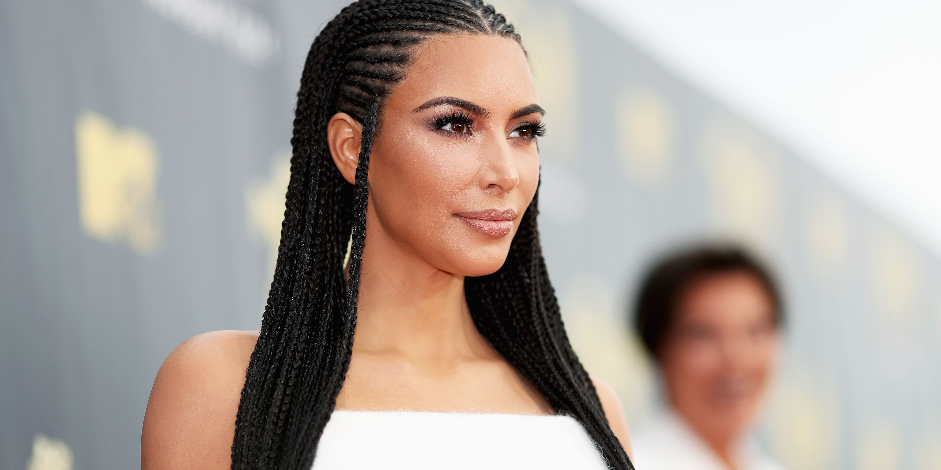 kim kardashian cornrow hairstyle