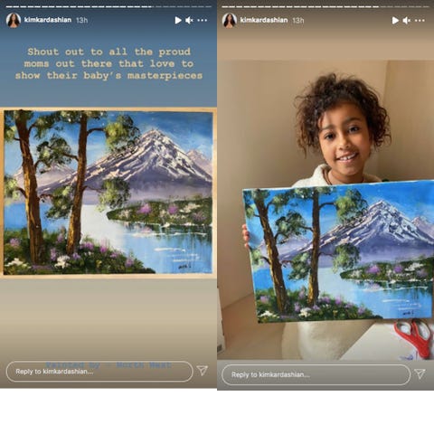 Kim Kardashian Hits Out At People Questioning North West S Painting Skills Kim Kardashian Hits Out At People Questioning North West S Painting Skills